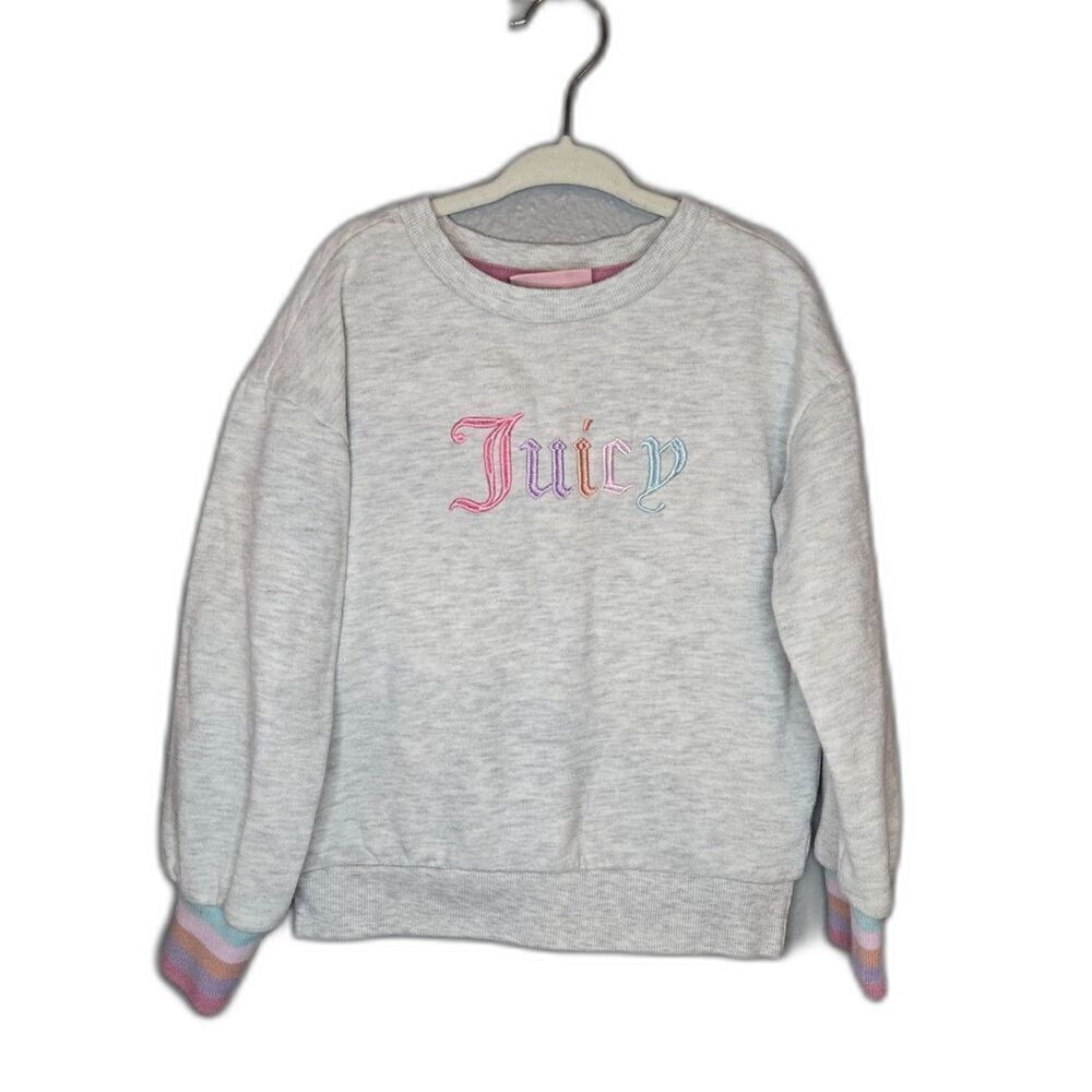 Juicy Couture Girl's Gray Crewneck Sweatshirt Size 5